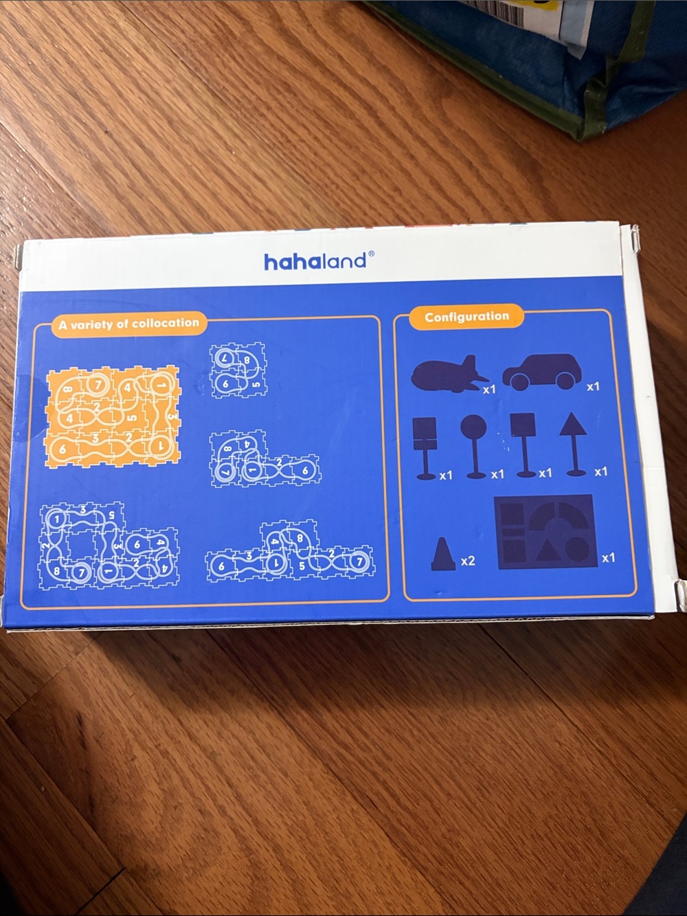 Puzzle Railcar Kids Toy Playset - Blue - Picture 2 of 4